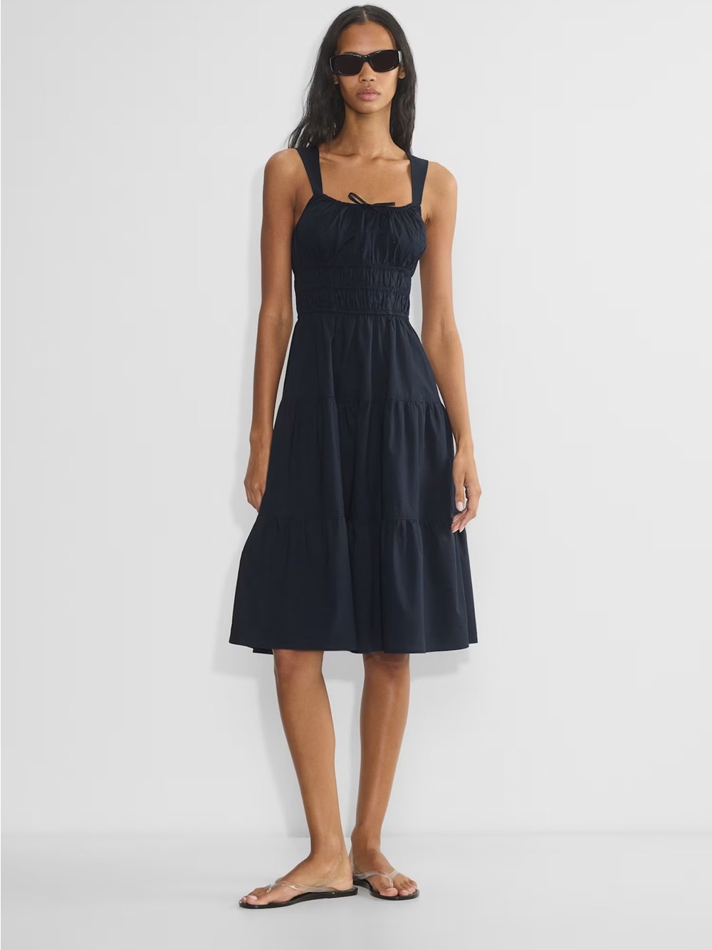 Aritzia Sunday Best Martine Poplin Midi Dress